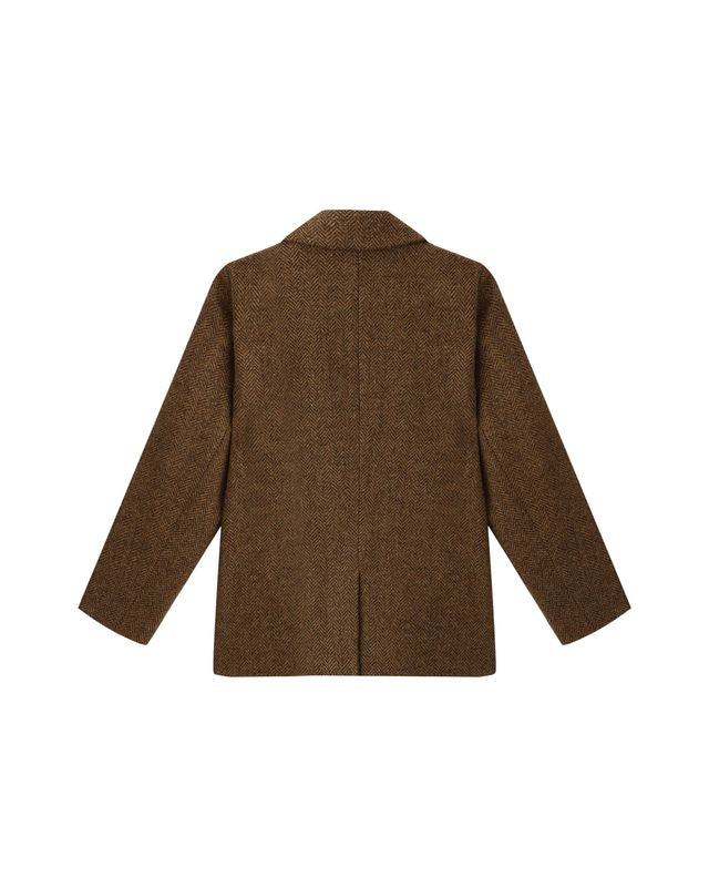 Rylee + Cru Double Breasted Blazer - Rustic Plaid