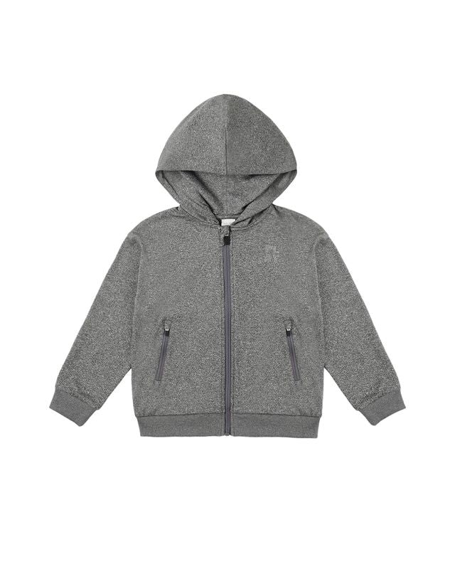 Play x Play Zip-Up Tech Hoodie - Heathered Black