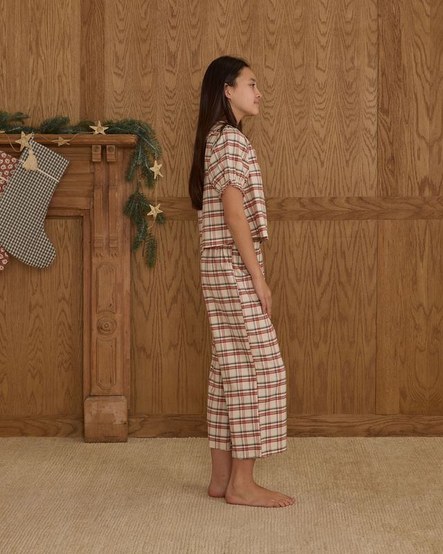 Rylee + Cru Teen Ruffle Pajamas - Holiday Flannel