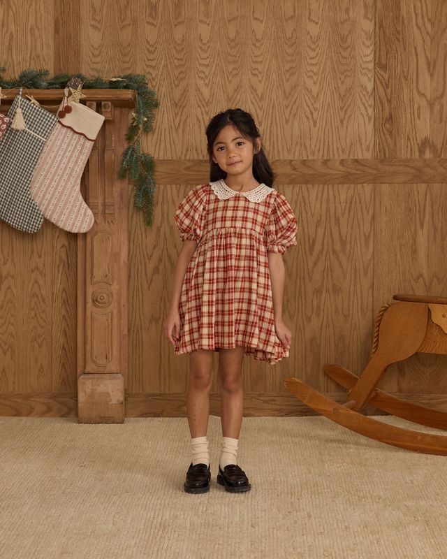 Rylee + Cru Heidi Dress - Red Plaid