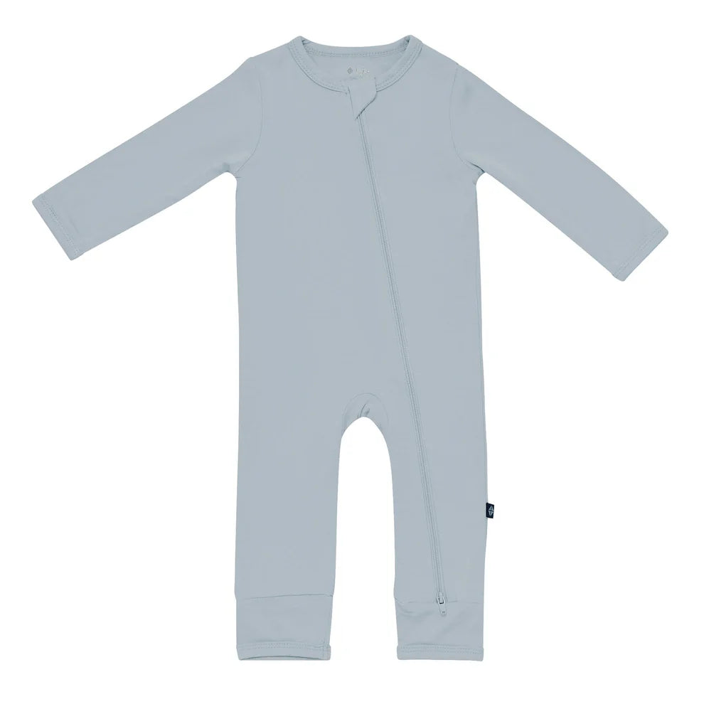 Kyte Baby Zippered Romper - Fog