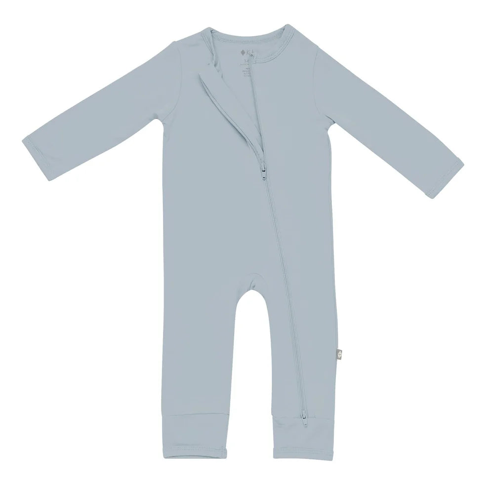 Kyte Baby Zippered Romper - Fog