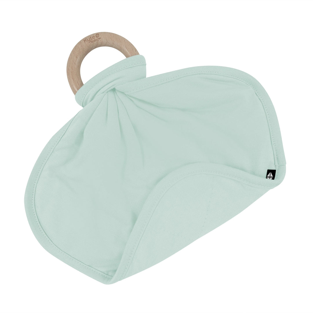 Kyte Baby Lovey with Removable Wooden Teething Ring - Sage