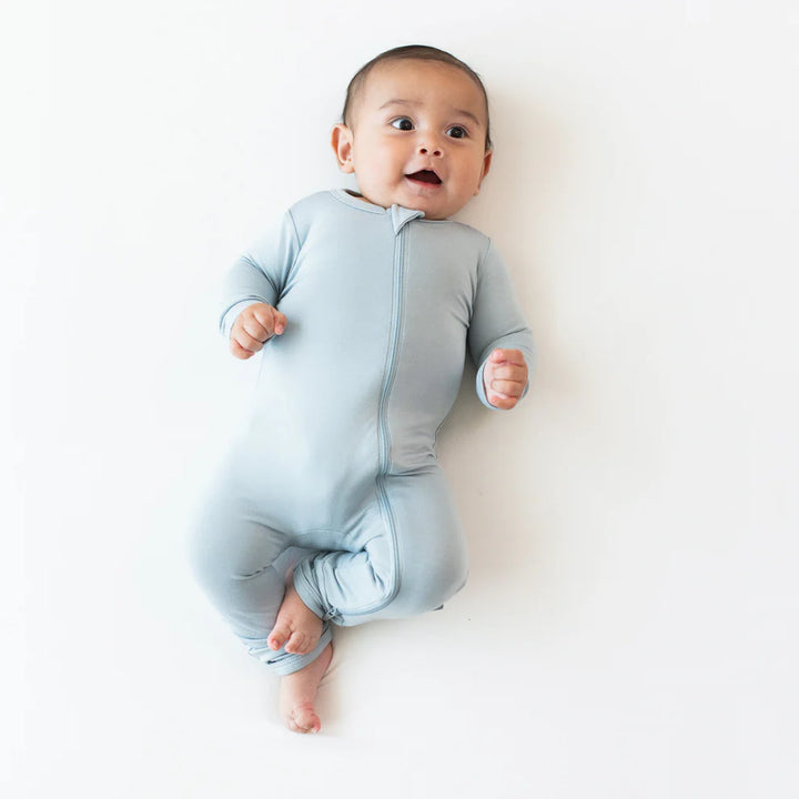 Kyte Baby Zippered Romper - Fog