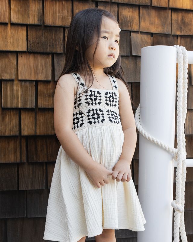 Rylee + Cru Crochet Sundress - Abstract