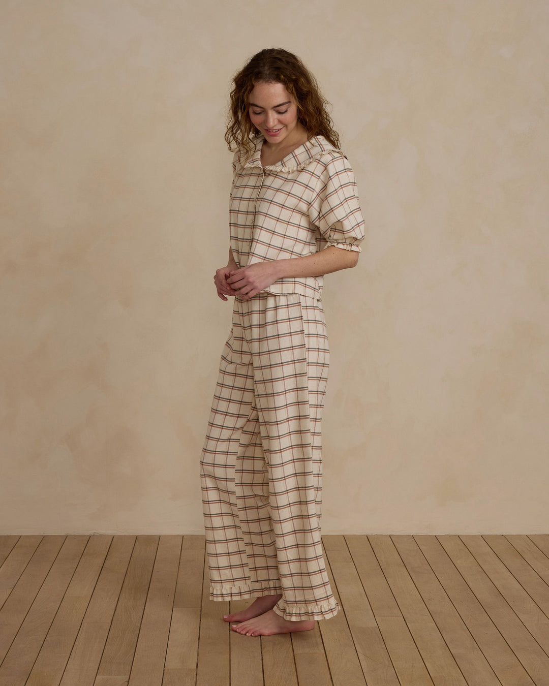 Rylee + Cru Ruffle Pajamas - Holiday Plaid