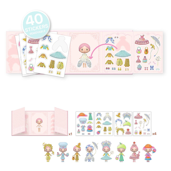 Djeco Tinyly Miss Lilypink Stickers