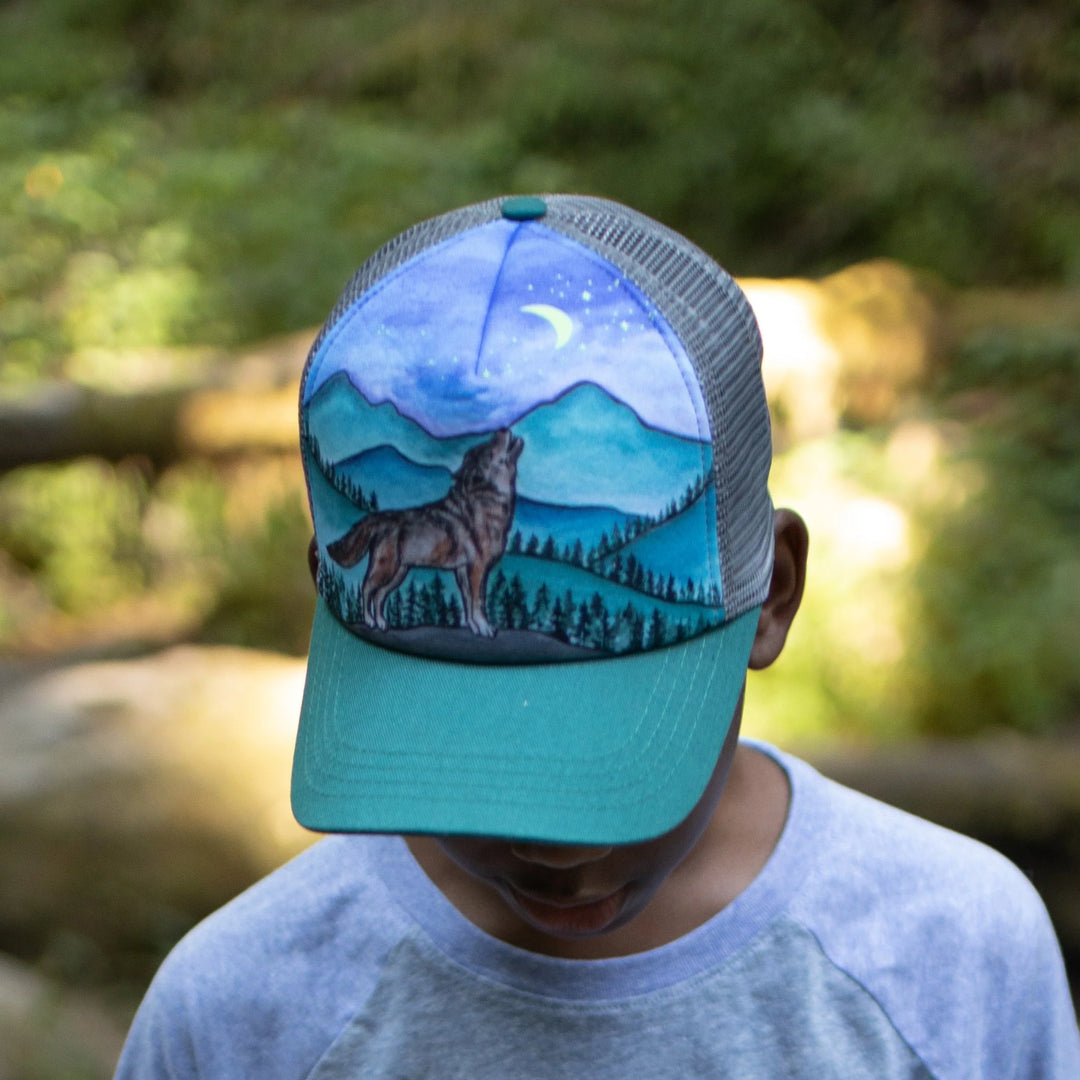 Sunday Afternoons Kids Lone Wolf Trucker Hat