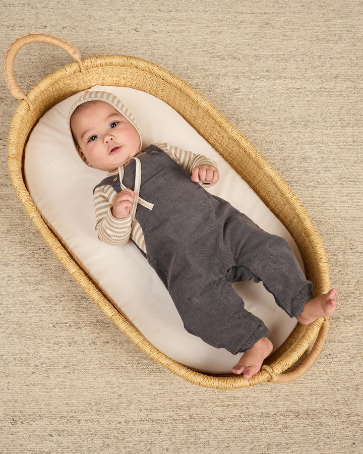 Quincy Mae Corduroy Baby Overalls - Indigo