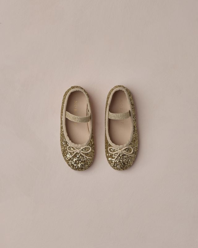 Noralee Ballet Flats - Gold Sparkle