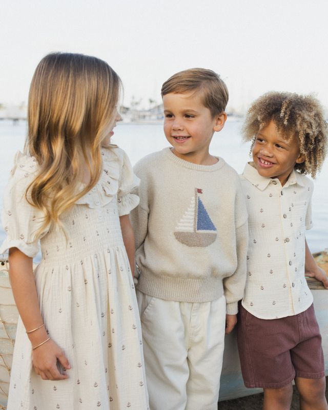 Rylee + Cru Aspen Sweater - Sailboat