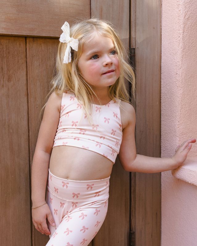 Rylee + Cru Swift Sports Bra - Bows