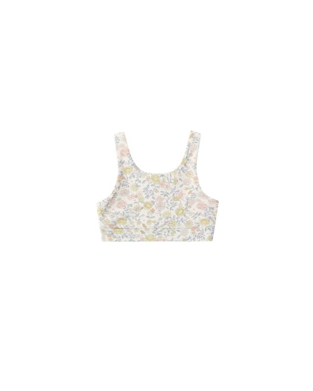 Rylee + Cru Swift Sports Bra - Citron Bloom