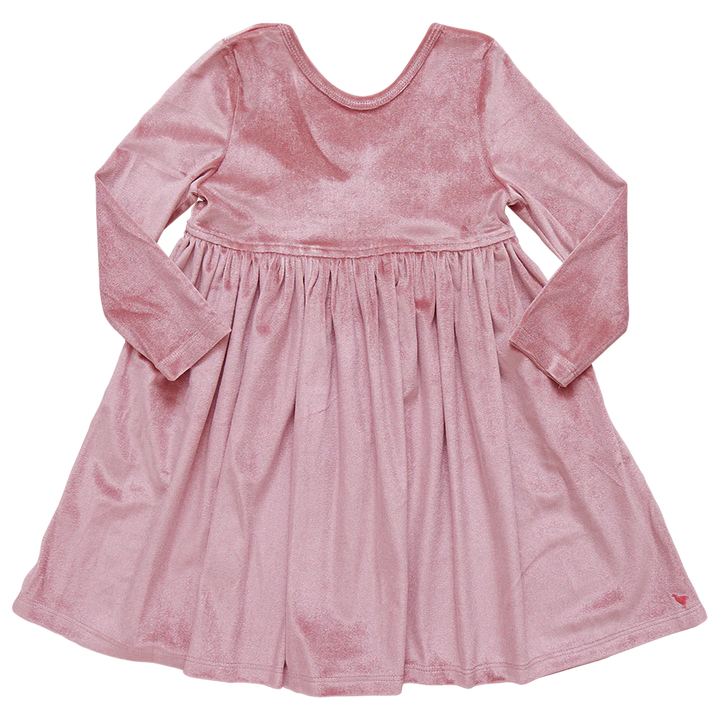 Pink Chicken Velour Steph Dress - Mauve