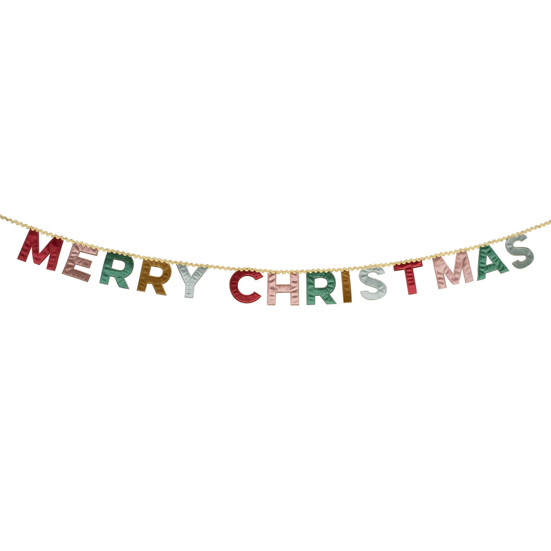 Meri Meri Merry Christmas Velvet Pennant Garland