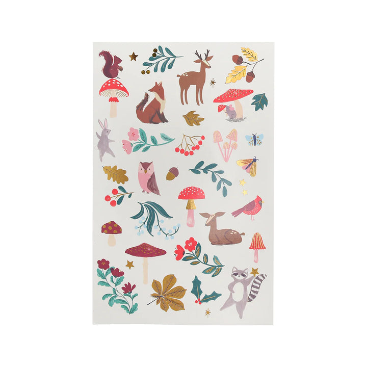 Meri Meri Winter Woodland Temporary Tattoo Sheet