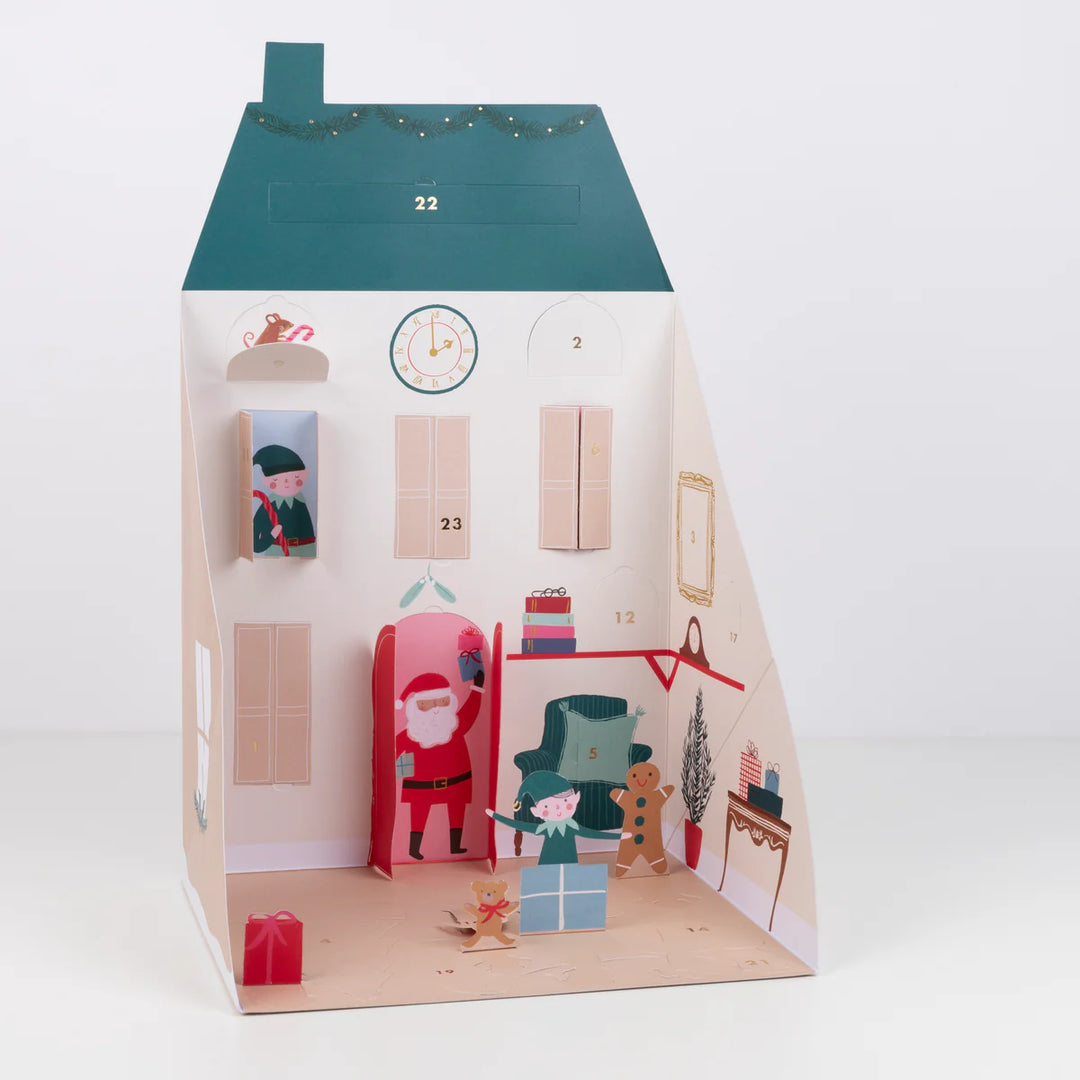 Meri Meri Santa's House Paper Pop-Up Advent Calendar