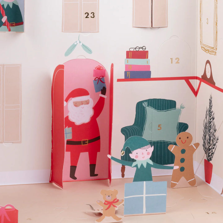 Meri Meri Santa's House Paper Pop-Up Advent Calendar