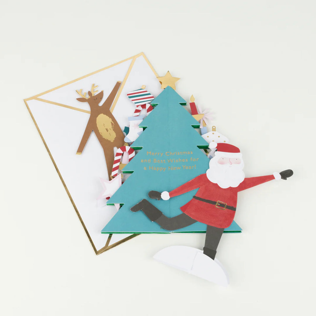 Meri Meri Festive Honeycomb Tree Christmas Card