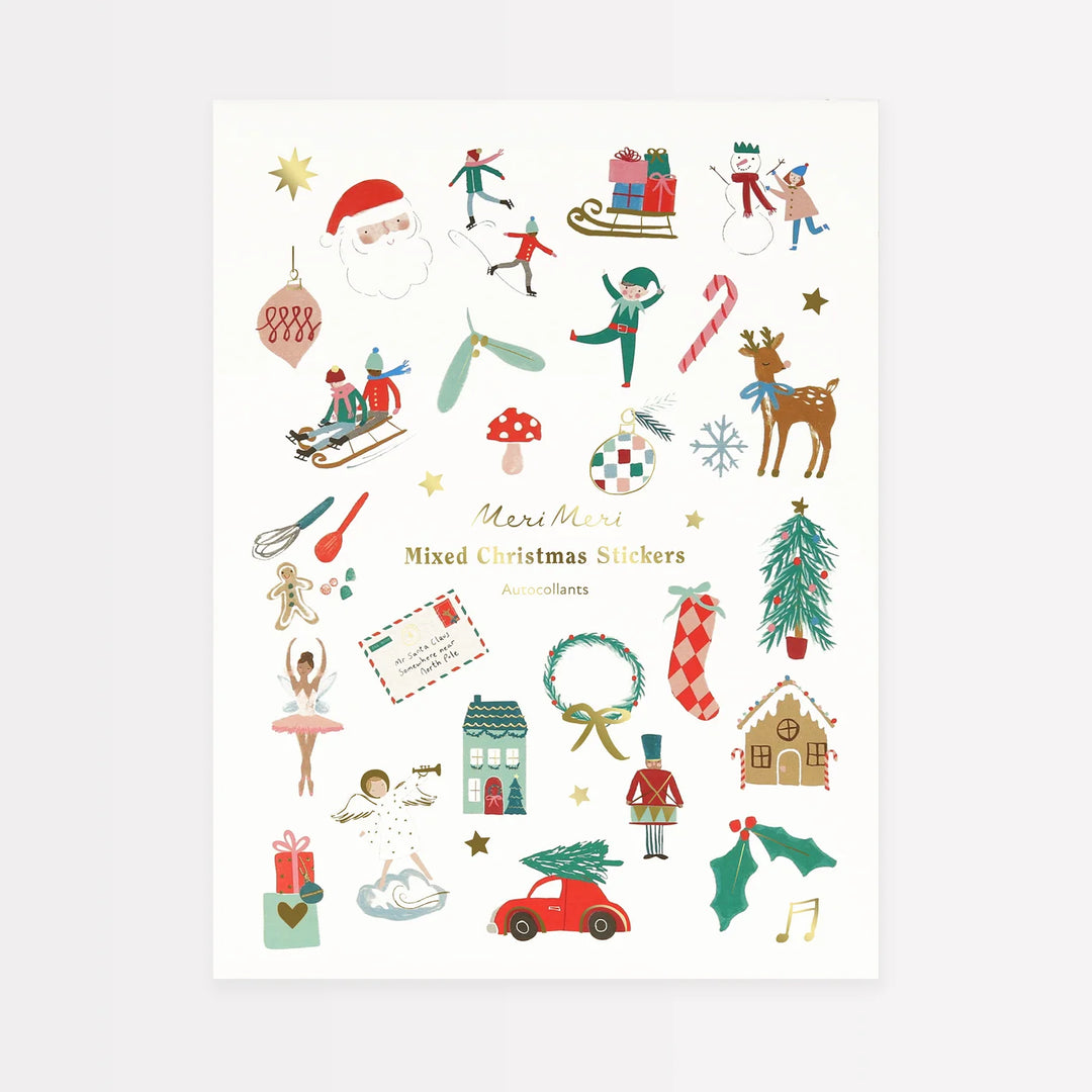 Meri Meri Mixed Icon Christmas Stickers