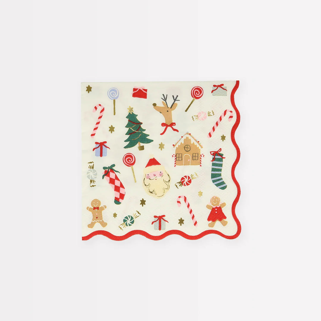 Meri Meri Jolly Christmas Small Napkins