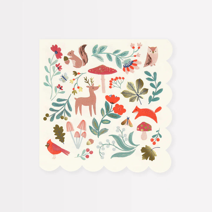 Meri Meri Winter Woodland Napkins x16