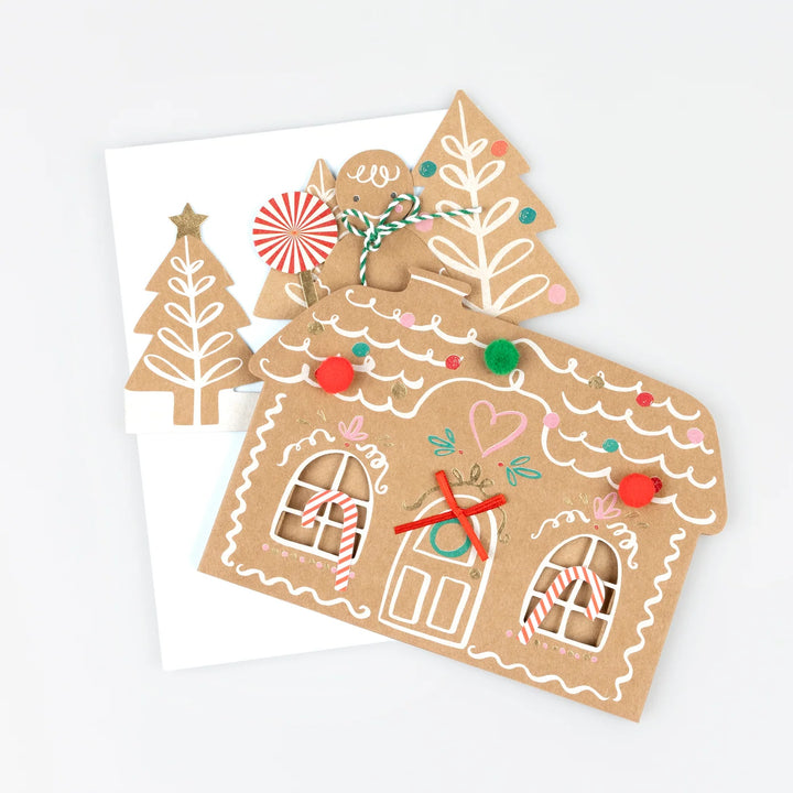 Meri Meri   Pop-Up Gingerbread Scene Card