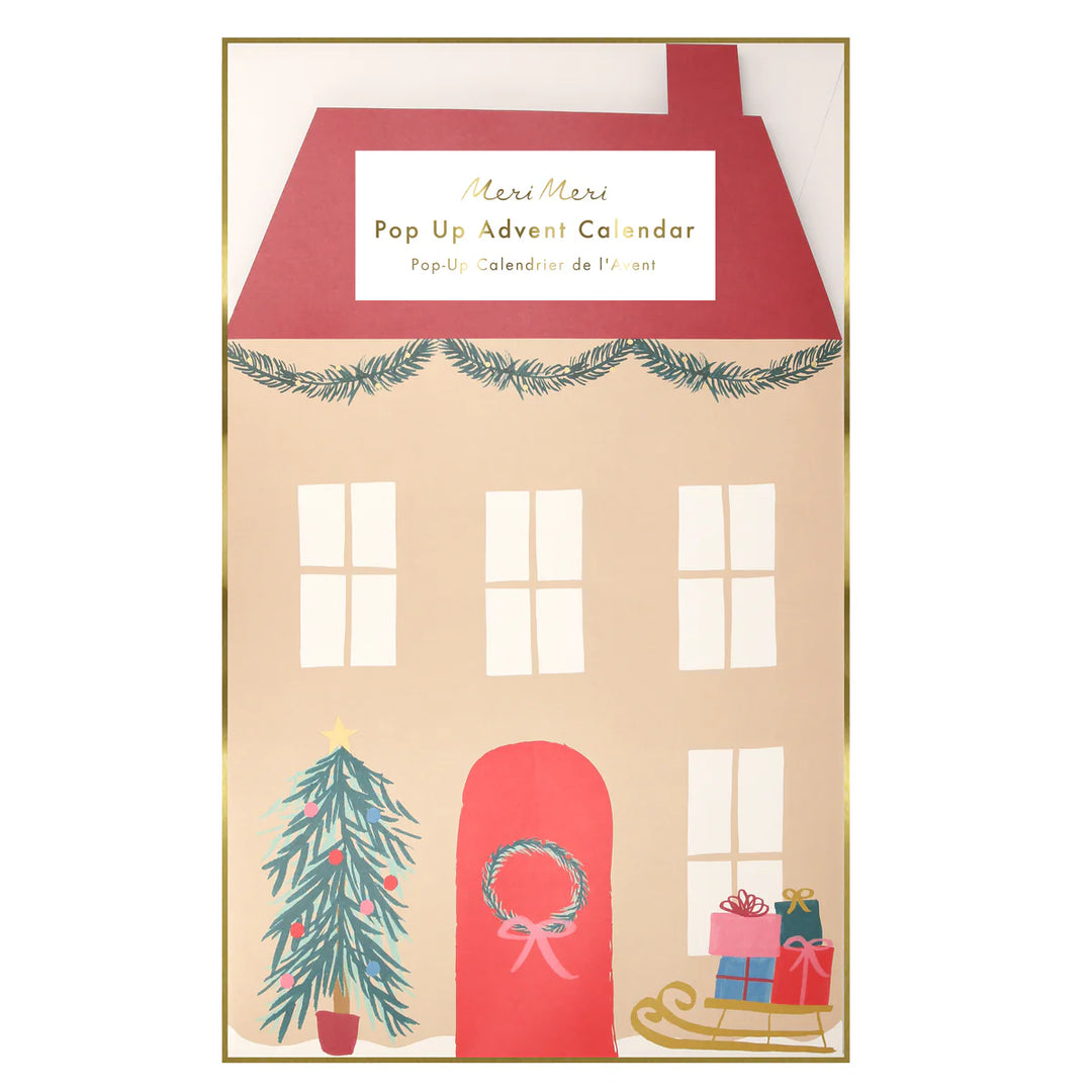 Meri Meri Santa's House Paper Pop-Up Advent Calendar