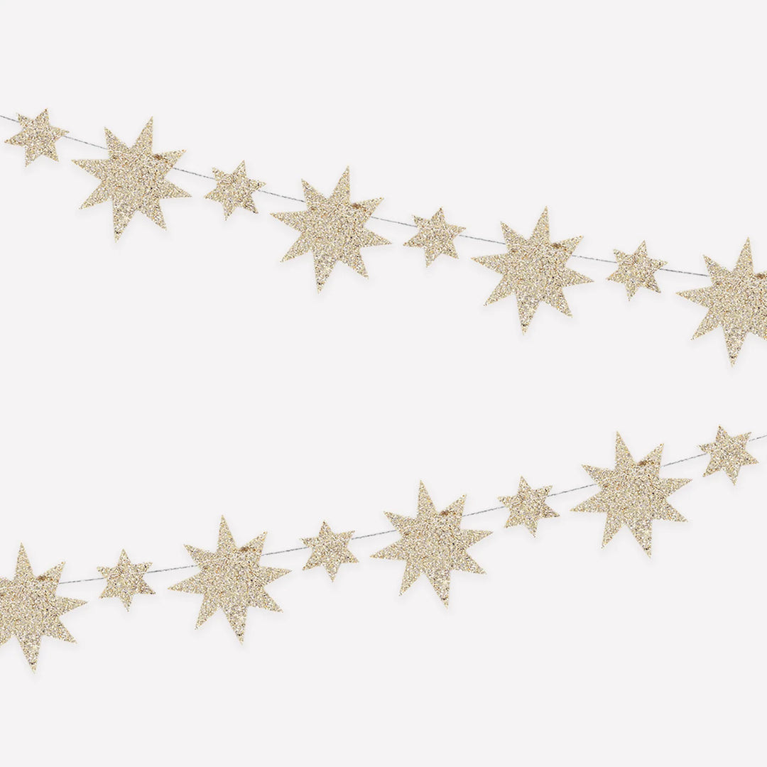 Meri Meri Gold Star Mini Garland
