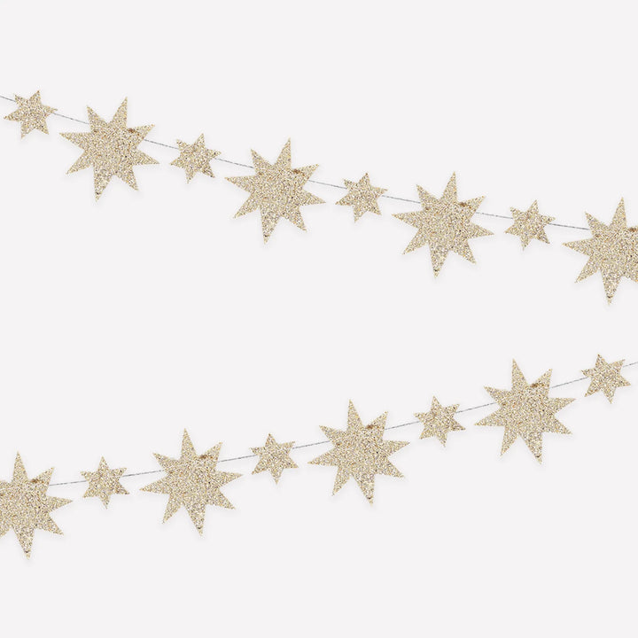 Meri Meri Gold Star Mini Garland
