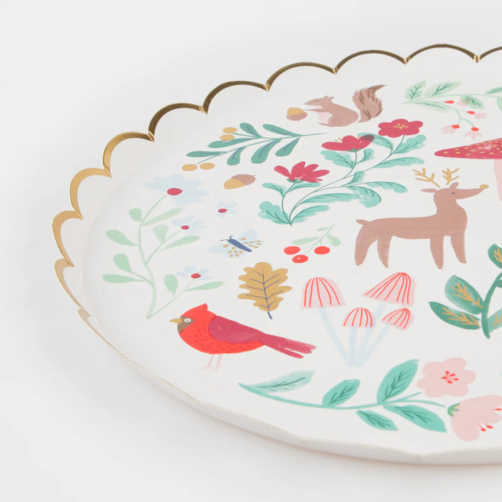 Meri Meri Winter Woodland Dinner Plates x8