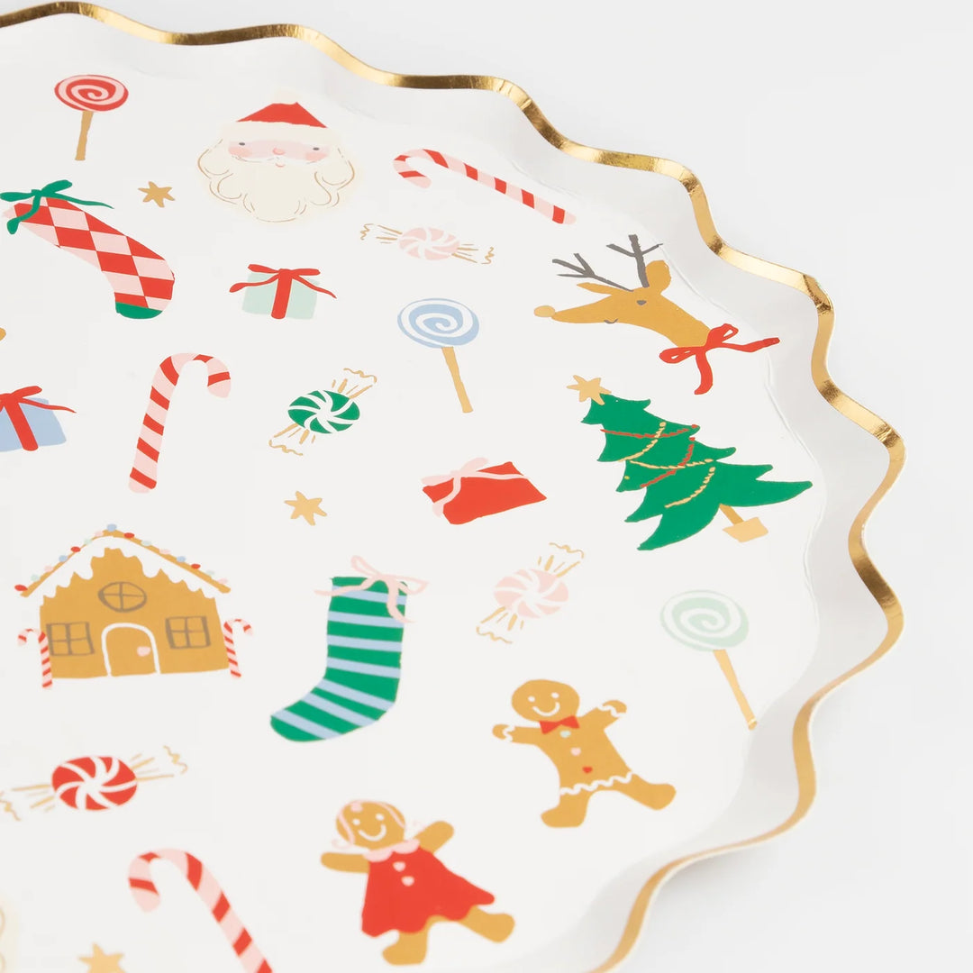Meri Meri Jolly Christmas Large Paper Plates