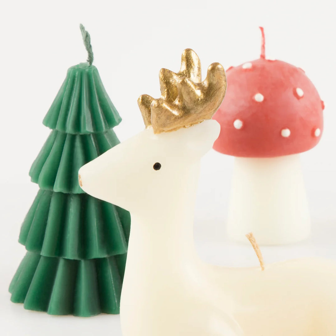 Meri Meri Winter Woodland Candles x5