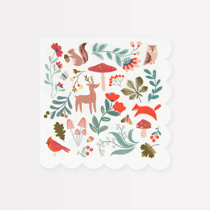 Meri Meri Winter Woodland Napkins x16