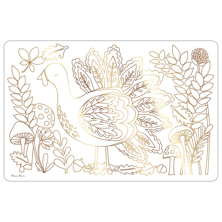 Meri Meri Thanksgiving Coloring Placemats - Set Of 8