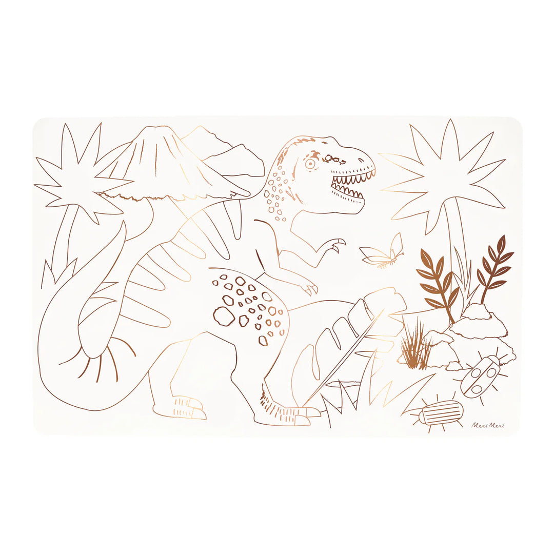 Meri Meri Dinosaur Coloring Placemats