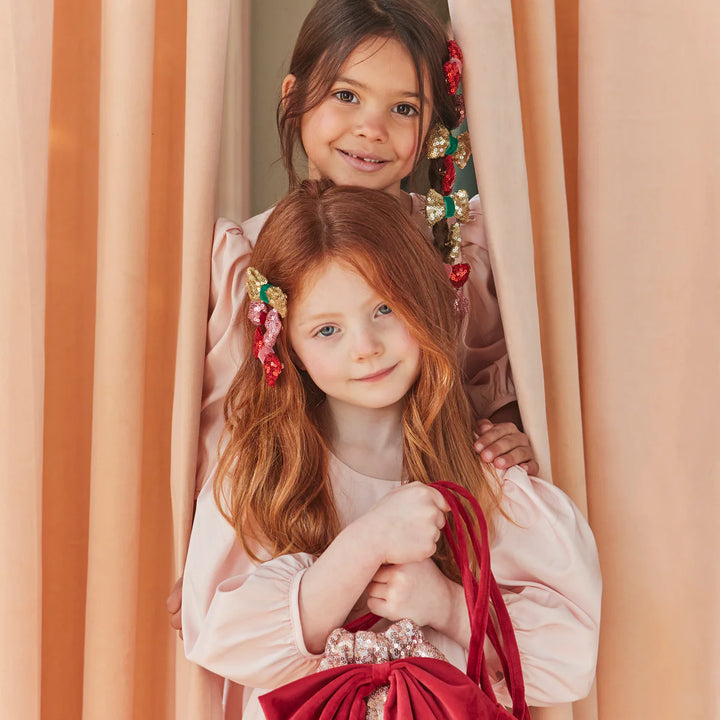 Meri Meri Sequin & Velvet Mini Bow Hair Clips