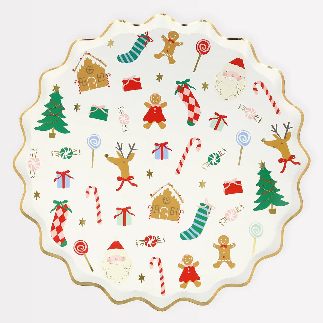Meri Meri Jolly Christmas Large Paper Plates