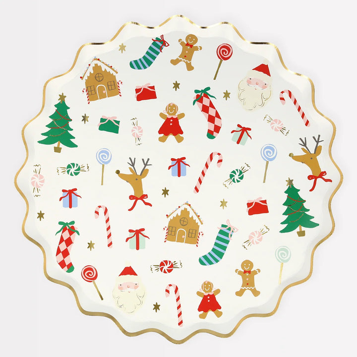 Meri Meri Jolly Christmas Large Paper Plates