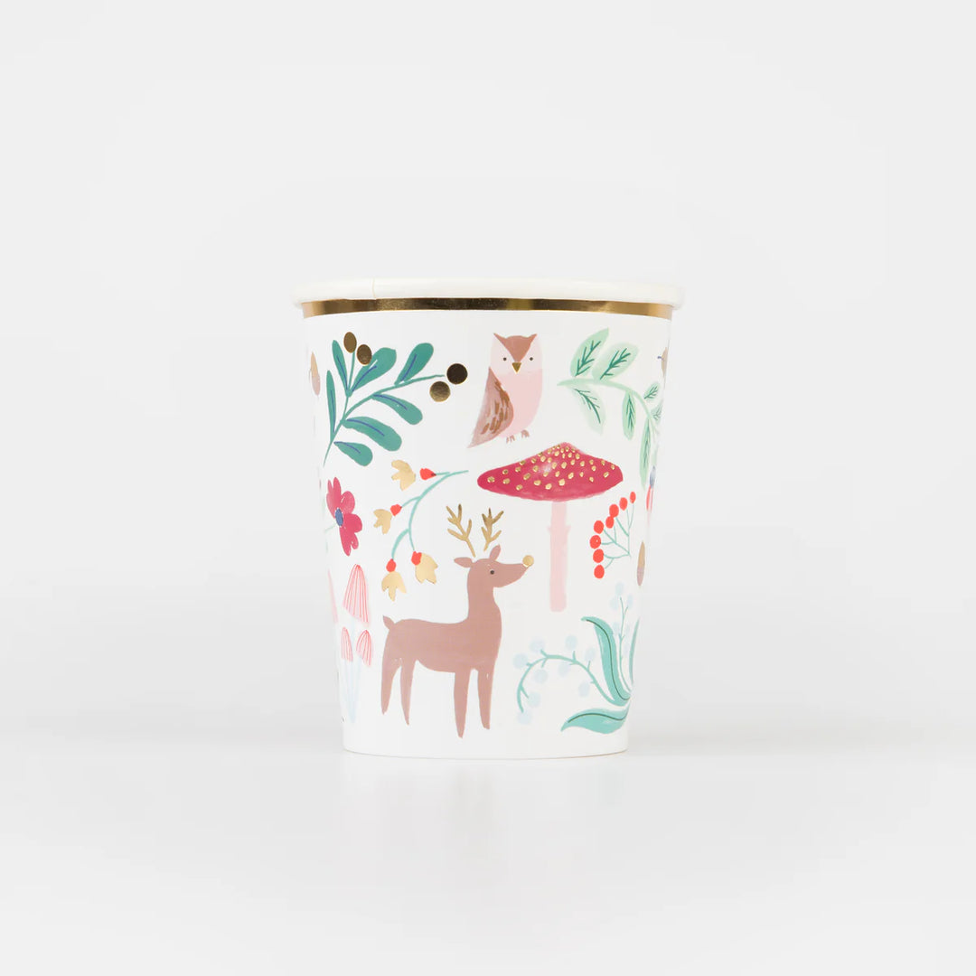 Meri Meri Winter Woodland Cups x8