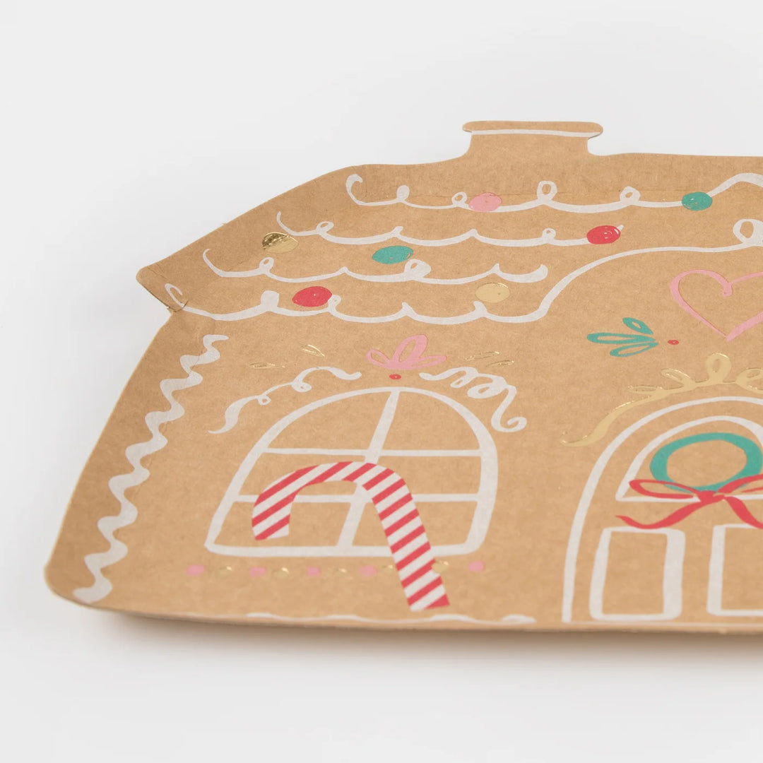 Meri Meri Gingerbread House Paper Plates