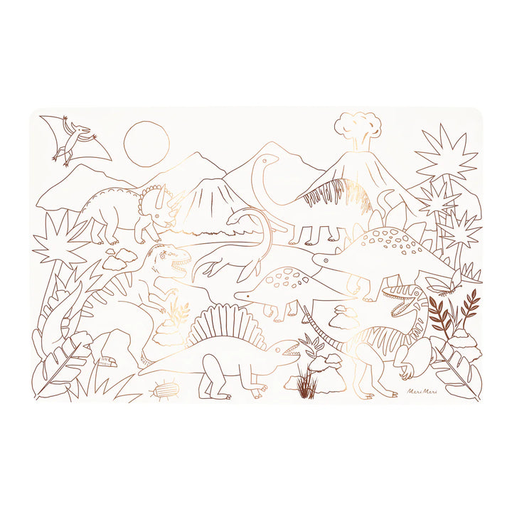 Meri Meri Dinosaur Coloring Placemats