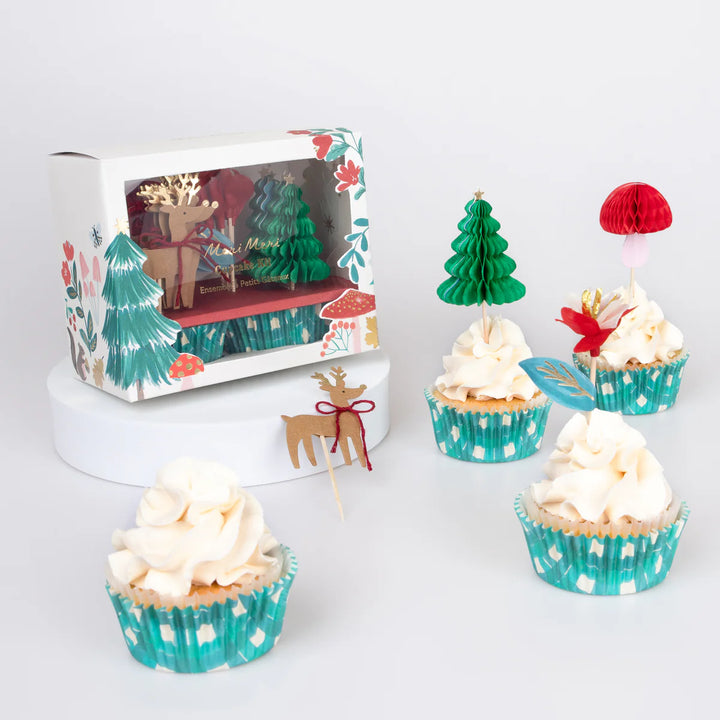 Meri Meri Winter Woodland Cupcake Kit x24