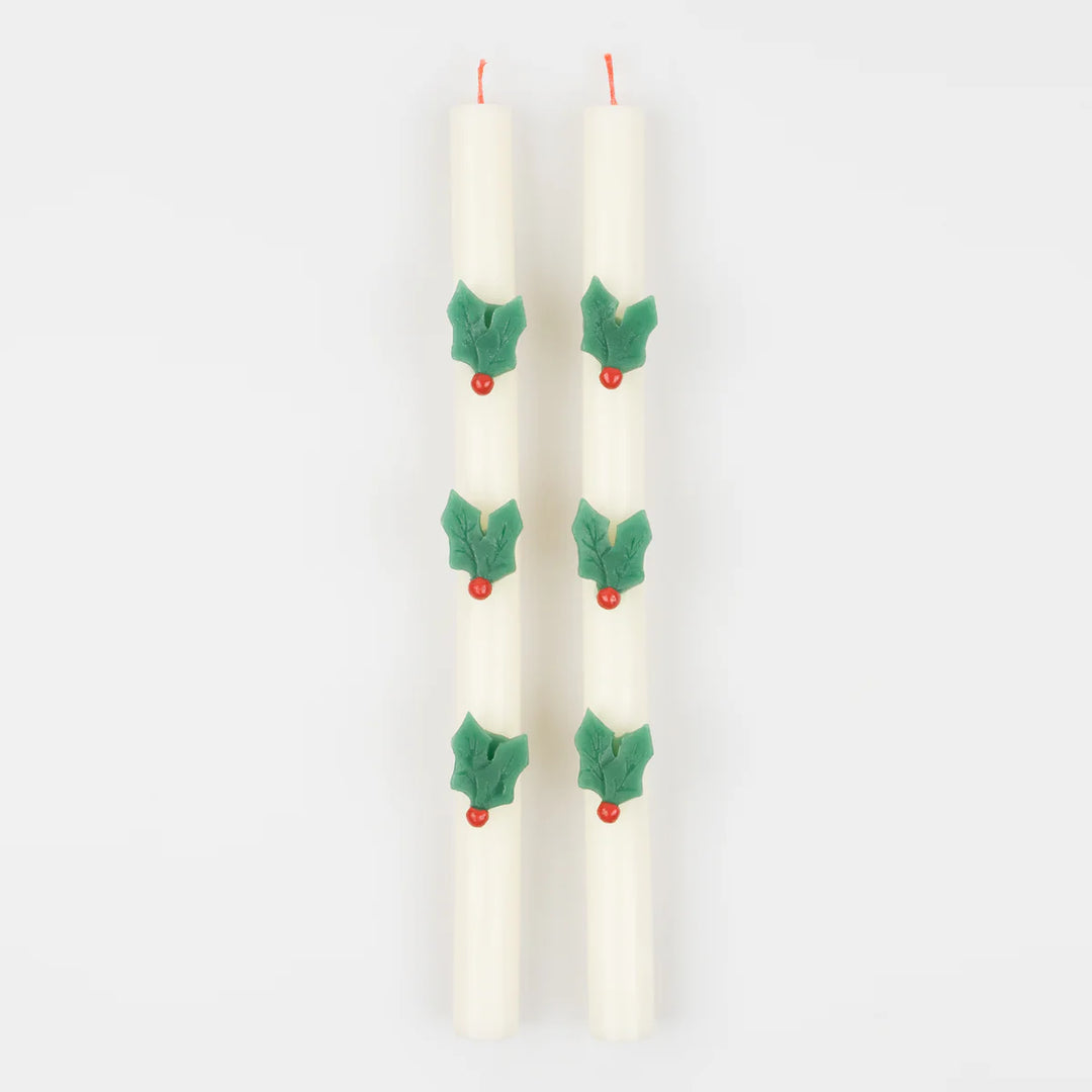 Meri Meri Holly Table Candles