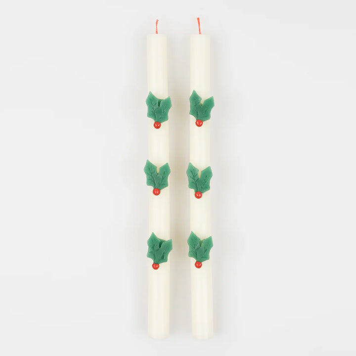 Meri Meri Holly Table Candles