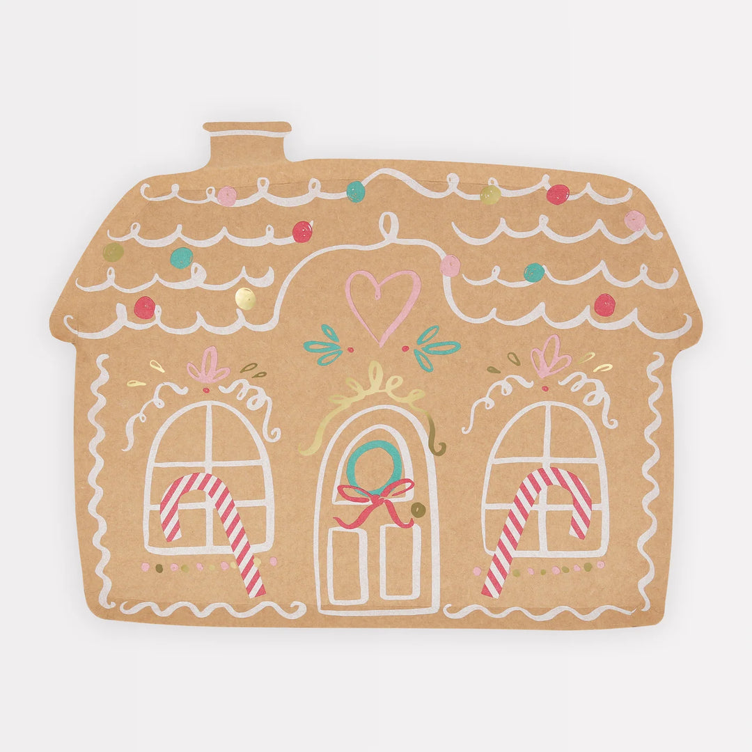 Meri Meri Gingerbread House Paper Plates