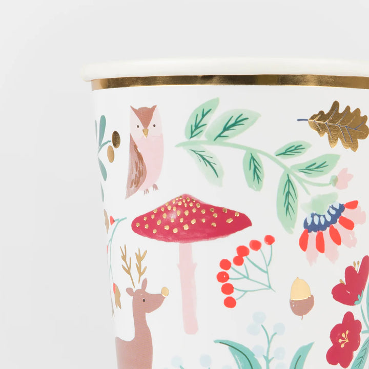 Meri Meri Winter Woodland Cups x8