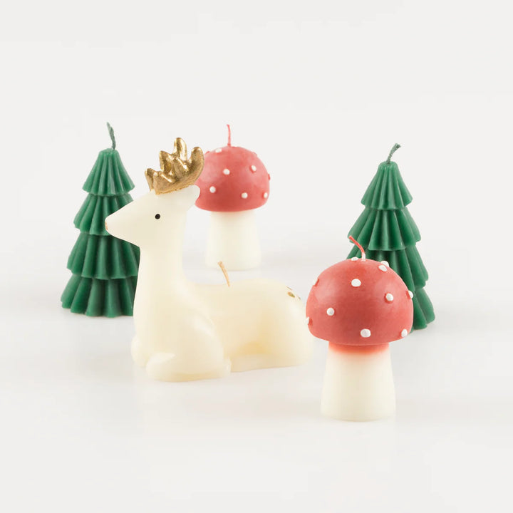 Meri Meri Winter Woodland Candles x5