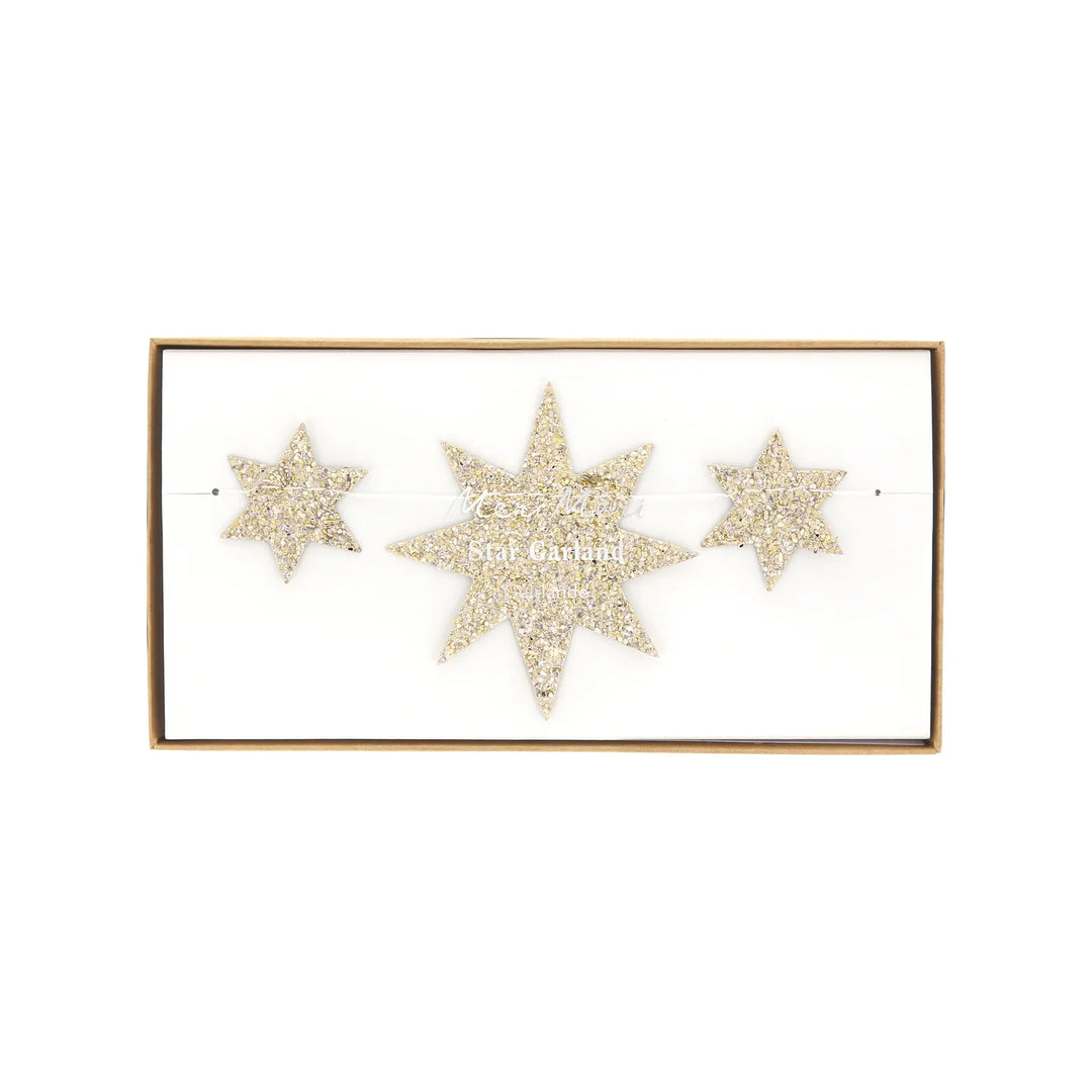 Meri Meri Gold Star Mini Garland
