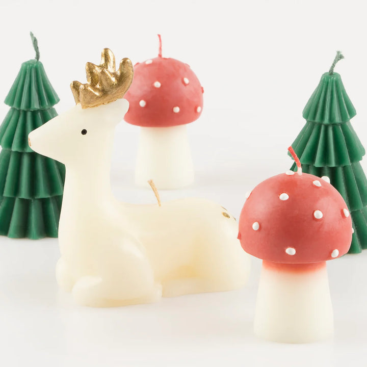 Meri Meri Winter Woodland Candles x5